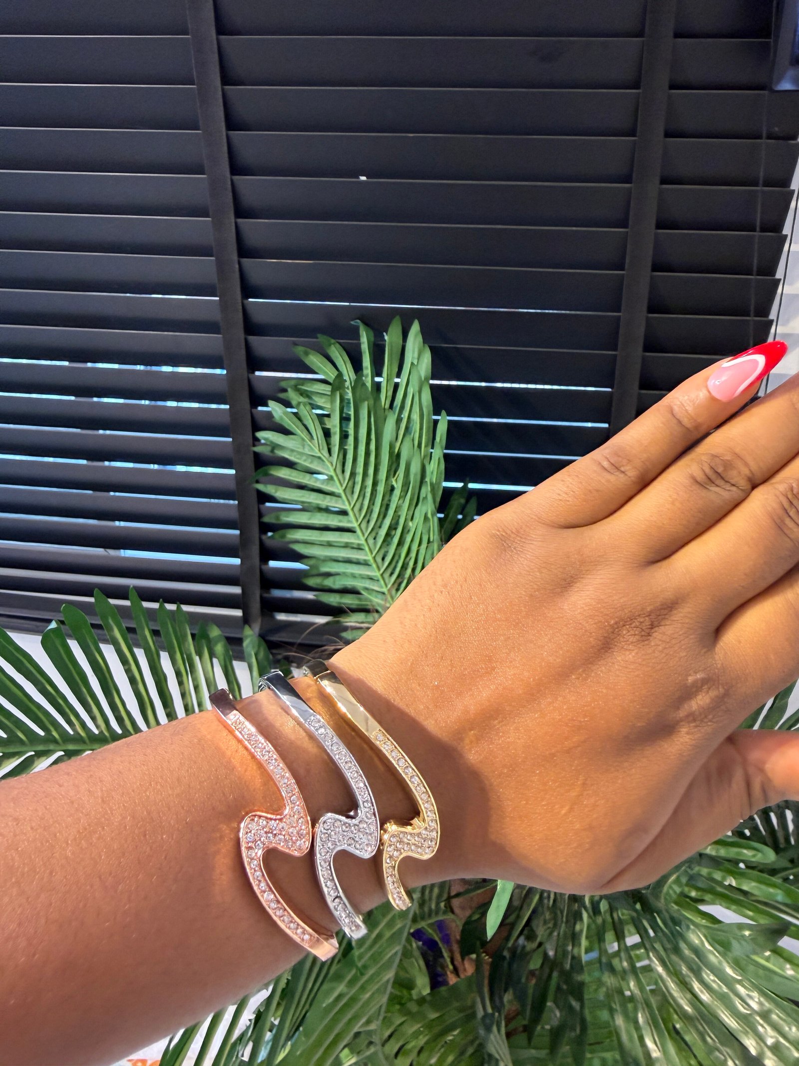 STACK BRACELET (3 BRACELET SILVER, GOLD AND ROSEGOLD) 011
