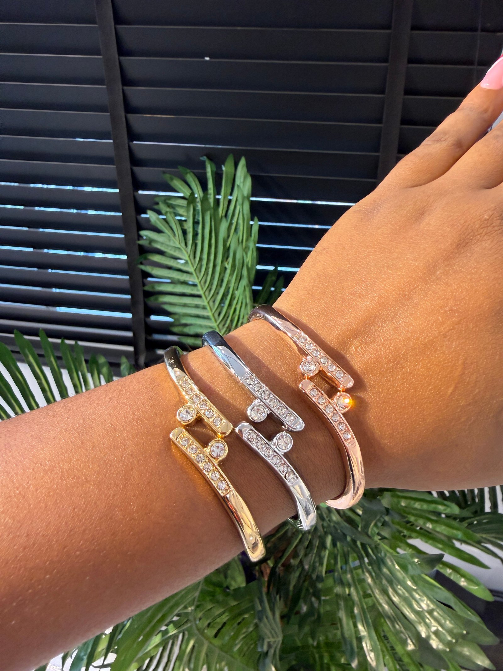 STACK BRACELET (3 BRACELET SILVER, GOLD AND ROSEGOLD) 009