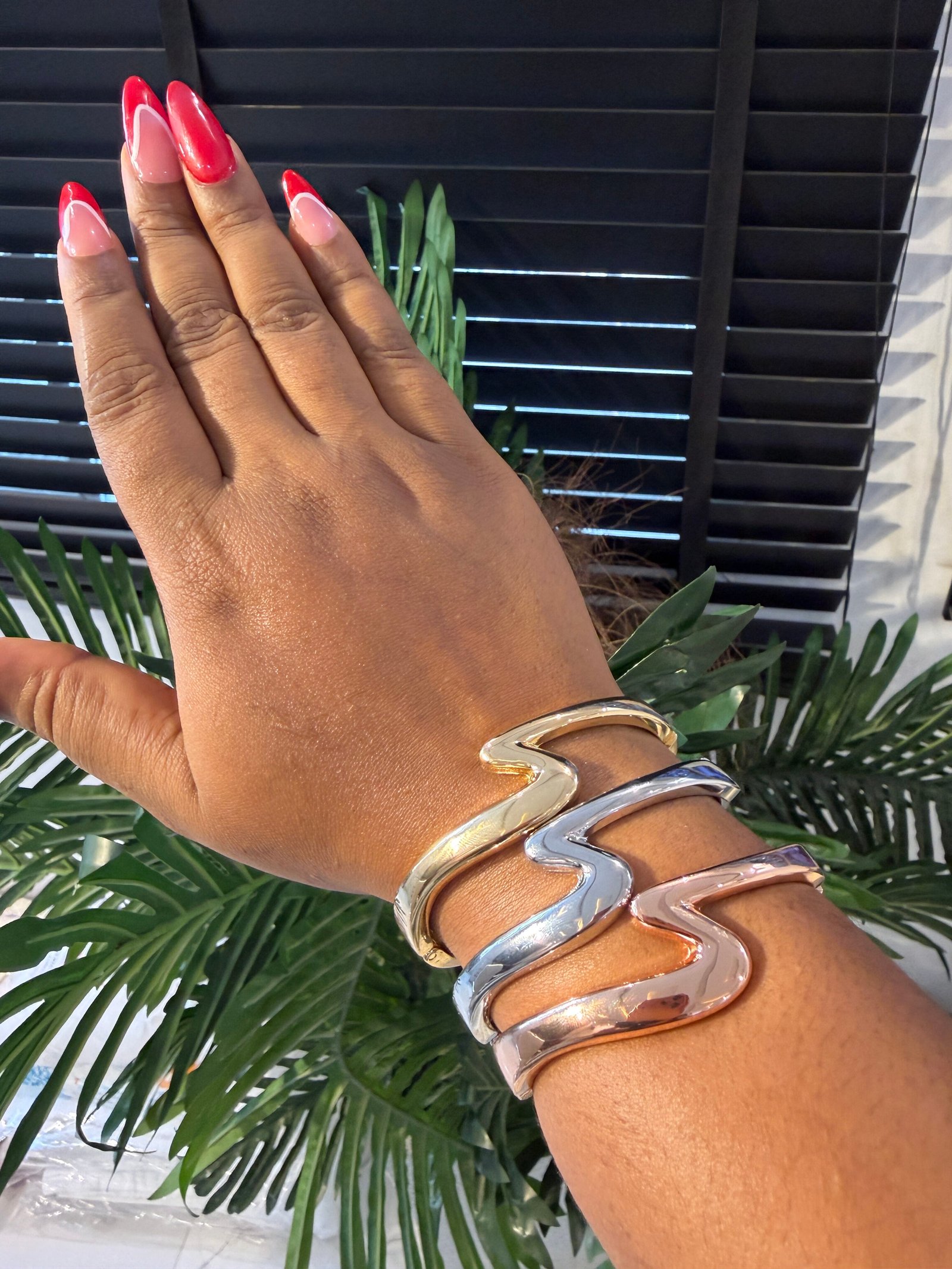 STACK BRACELET (3 BRACELET SILVER, GOLD AND ROSEGOLD) 007