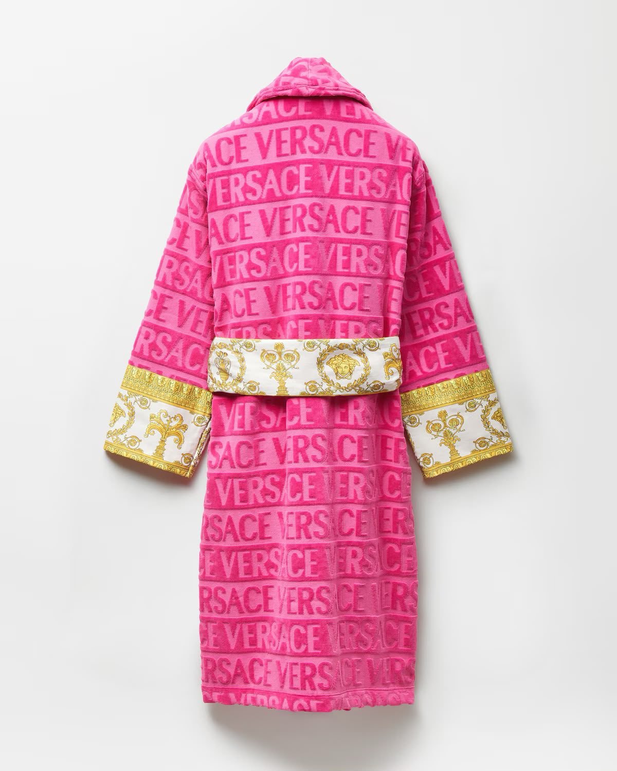 PINK 100% COTTON ORIGINAL VERSACE LUXURY BATHROBE (DELIVERY IN 10-15 WORKING DAYS) - Image 3