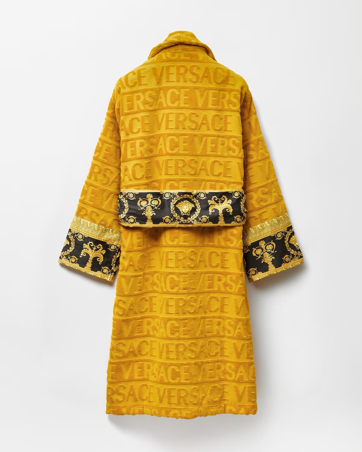 YELLOW 100% COTTON ORIGINAL VERSACE LUXURY BATHROBE (DELIVERY IN 10-15 WORKING DAYS) - Image 3