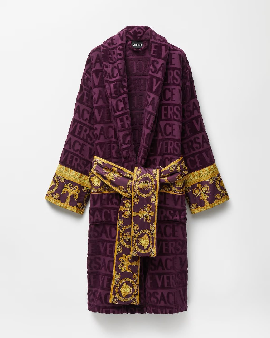 PURPLE II – 100% COTTON ORIGINAL VERSACE LUXURY BATHROBE (DELIVERY IN 10-15 WORKING DAYS)